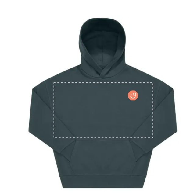 oversized hoodie (blauw of donkergroen) - Afbeelding 2