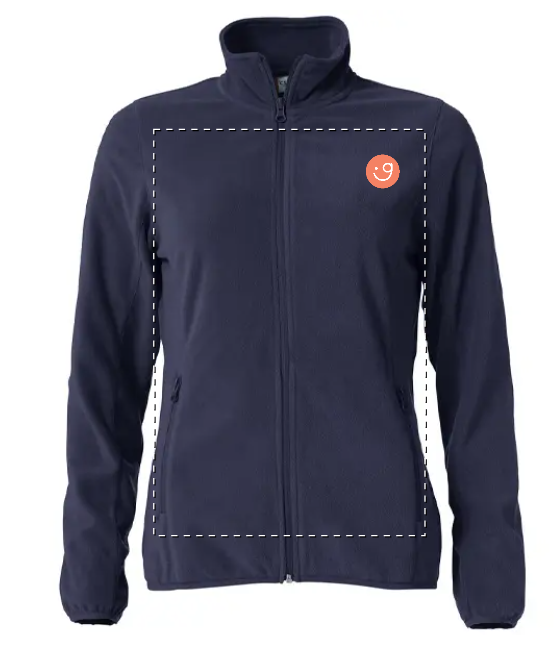 fleece navy, kobalt, sunshine, heart - Afbeelding 5