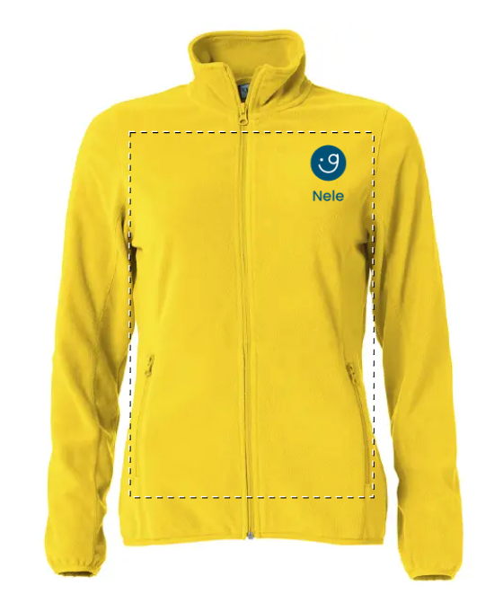 fleece navy, kobalt, sunshine, heart - Afbeelding 8