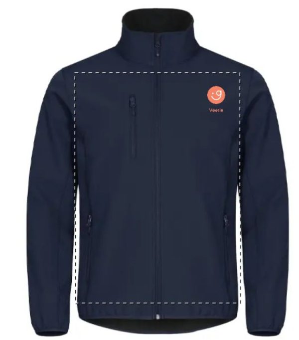 softshell jas  ( navy, kobalt of wit) - Afbeelding 2