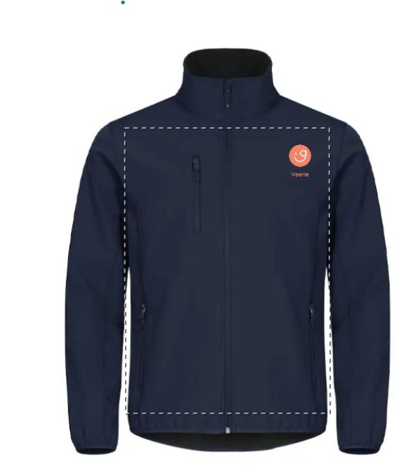 softshell jas  ( navy, kobalt of wit) - Afbeelding 6