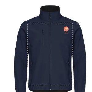 softshell jas zomer ( navy, kobalt of wit)