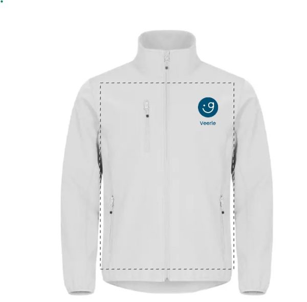 softshell jas  ( navy, kobalt of wit) - Afbeelding 3